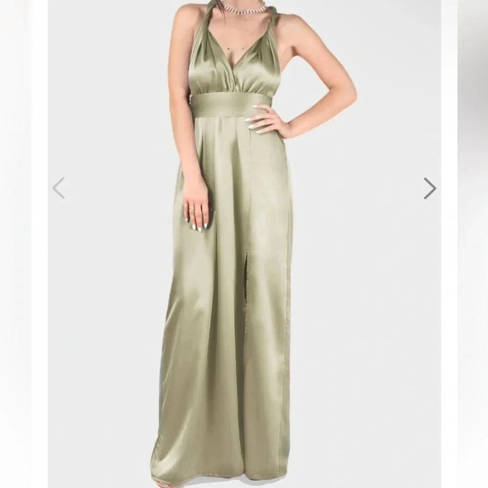NWT Identity Lingerie Sage Green Bridesmaid Infinity Dress - Size XL/XXL